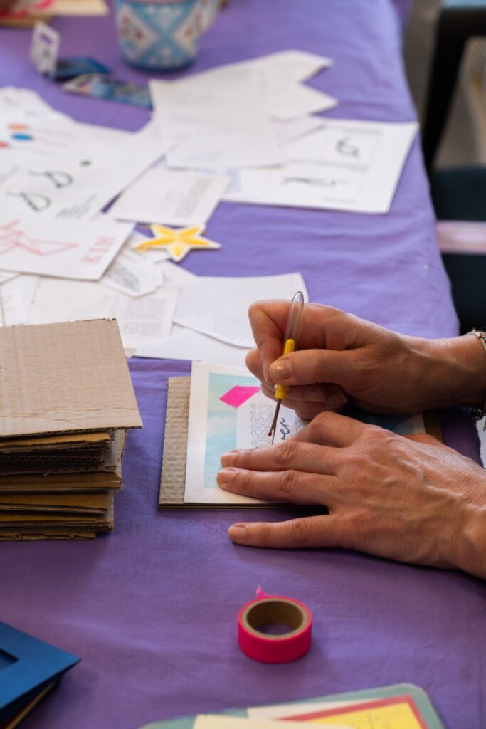 workshop wenskaarten borduren meRecovery